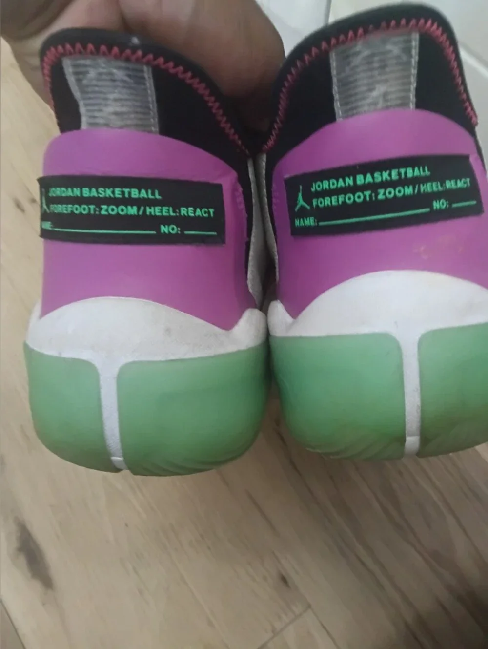 NIKE Air Jordan React Elevation White Black Hyper Violet CK6618 101 Size 12